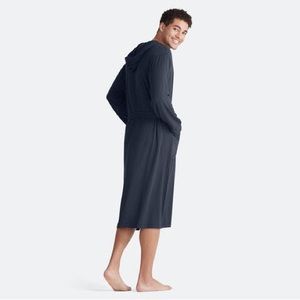 MeUndies Unisex Modal Hooded Robe M/L navy